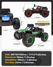 Load image into Gallery viewer, BEZGAR 17S Toy Grade 1:20 Scale Remote Control Car, 2WD High Speed 20 Km/h All Terrains Electric Toy Off Road RC Monster Vehicle Truck Crawler with Rechargeable Battery for Boys Girls Kids and Adults
