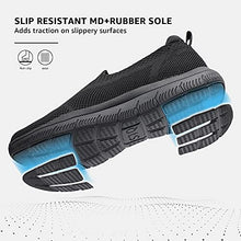 Load image into Gallery viewer, HKR Womens Trainers Slip on Comfortable Nursing Work Shoes for Walking Memory Foam Mesh Ladies Running Sneakers All Black UK 5
