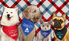 Load image into Gallery viewer, Spoilt Rotten Pets Blue S3 I Love My Dog Dad Dog Bandana, For A Furry Daddy Or A Proud Dog Dad (S3 Medium Dogs, Labs, Staffies &amp; Springers)
