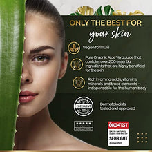 Load image into Gallery viewer, Aloe Vera Gel ORGANIC – Vegan Skin Care - 200 ml Glass Bottle - Natural Cosmetics With Hyaluronic Acid, Spirulina &amp; Jasmin (200ml, Gel)

