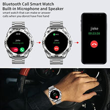 Load image into Gallery viewer, Smart Watch for Men,Bluetooth Watch Make or Answer Calls with Microphone Speaker,Fitness Tracker Watch with Heart Rate Sleep Monitor 20 Sports Modes,IP67 Waterproof for Android iOS(silver+gray)

