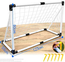 Load image into Gallery viewer, WY8 120CM Kids Football Goal Target Football Training Soccer Goal Football Training Game Aid

