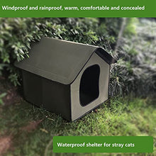 Load image into Gallery viewer, Pet Outdoor House, Waterproof Cat House Dog House Pet Outdoor Cat House, Outdoor Rainproof Dog House Cat House Villa Tent Collapsible Pet Shelter Foldable Pet Shelter Feral Cat House Pet Shelter
