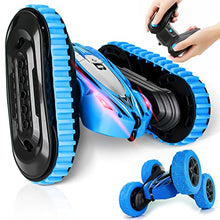 Load image into Gallery viewer, KIDWILL 2 in 1 Remote Control Car, Crawler &amp; 4WD, 2.4GHz R/C Car, High Speed Drift Off-Road Stunt Car with Cool Headlights, 2-Sided 360° Rotating, Kids Toy Race Cars for Boys Girls Birthday
