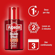 Load image into Gallery viewer, Alpecin Double Effect 1x 200ml | Anti Dandruff and Natural Hair Growth Shampoo | Energizer for Strong Hair | Hair Care for Men Made in Germany
