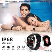 Load image into Gallery viewer, Smart Watch, Fitness Tracker 1.69" Full Touch with Heart Rate Sleep Monitor, Fitness Watch IP68 Waterproof Smartwatch Activity Trackers 24 Sports Modes Step Counter Watch for Men Women for Android iOS

