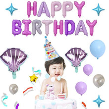 Load image into Gallery viewer, Mermaid Balloons Garland Kit, 102pcs Mermaid Party Decorations for Girl Silver Purple Blue Balloons Balloons for Mermaid Theme Birthday Party Under The Sea Party, Ocean Theme Party Decorations Supplie
