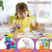 Load image into Gallery viewer, Sanlebi Pet Care Role Play Set Grooming Toys Feeding Dog Backpack Vet Kit Toy for Kids Children (16 pcs)
