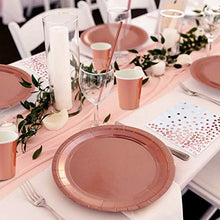 Load image into Gallery viewer, iZoeL Rose Gold Party Decorations Supplies for 16Guests Tableware Bunting Curtain Tablecloth Plates Napkins Cups Straws Balloon Birthday Wedding Hen Party Anniversary
