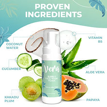 Load image into Gallery viewer, Vera Foaming Face Wash - Deep Face Cleanser &amp; Oily Skin Face Wash Containing Aloe Vera, Cucumber &amp; Kakadu Plum - Foaming Cleanser for Oily Skin - Exfoliating Face Wash Women &amp; Coconut Face Wash, 200ml
