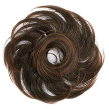 Load image into Gallery viewer, PRETTYSHOP Hairpiece Scrunchie Scrunchy Bun Updo Bridal Hairstyle Ponytail Wavy Brown Mix G26B
