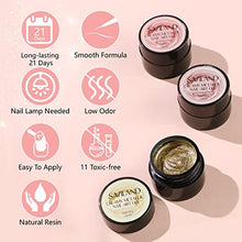 Load image into Gallery viewer, Saviland Gel Nail Polish Set - 6 Colors Metallic Painted Gel Polish Soak Off Emboss U V LED Glitter Gel Nail Art Manicure Kit for Beginners Professionals Home DIY Nail Salon
