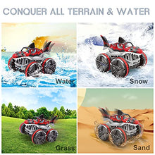 Load image into Gallery viewer, Baztoy Remote Control Crawler Car, Kids Toys Waterproof RC Truck Rechargeable 4WD Off Road Radio Controlled Model Vehicle Cool Gadget Gift for Boys Girls Teenager Children Indoor Outdoor Garden Game
