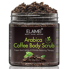Load image into Gallery viewer, Natural Coffee Scrub with Organic Coffee Body Scrub, Best Acne, Anti Cellulite and Stretch Mark treatment, Spider Vein Therapy for Varicose Veins &amp; Eczema
