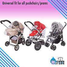 Load image into Gallery viewer, Safe Haven Universal Rain Cover For Buggy, Stroller Pram And Pushchairs With Bag, Thin, Flexible Eva Material, Odorless, For Rain, Wind And Snow
