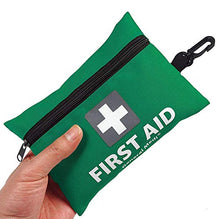 Load image into Gallery viewer, Mini First Aid Kit, 92 Pieces Small First Aid Kit - Includes Emergency Foil Blanket, Scissors for Travel, Home, Office, Vehicle, Camping, Workplace &amp; Outdoor (Green)

