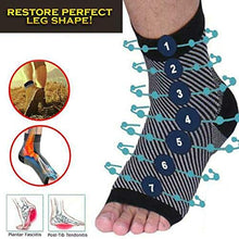 Load image into Gallery viewer, 6 Pairs Dr Sock Soothers Socks Anti Fatigue Compression Foot Sleeve Support Brace Sock (L/XL)
