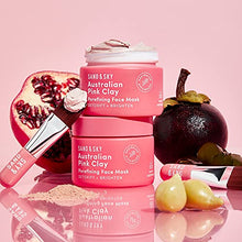 Load image into Gallery viewer, Sand &amp; Sky Australian Pink Clay Mask Set - Pink Clay Face Mask &amp; Facial Brush Applicator Gift Set | Facial mask for Pore Minimizer &amp; Acne Treatment
