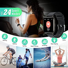 Load image into Gallery viewer, andfive Smart Watch, Fitness Tracker with 1.69" Touch Screen, Heart Rate Monitor, IP68 Waterproof Pedometer Step Counter Watch,with Sleep Monitor,Sports Smartwatch for Men Women for Android iOS
