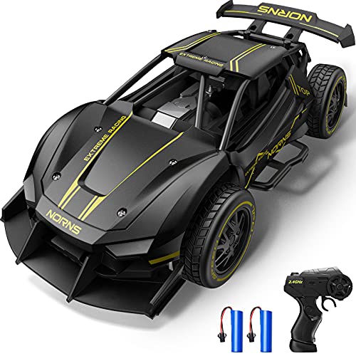 Dodoeleph Metal RC Cars 10km/h, Drift Car, 1:24 Diecast Remote Control Car, Electric Sport Racing Hobby Toy Car Model Vehicle for 8-12 Boys Teens Gift Black