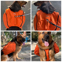 Load image into Gallery viewer, Dog Backpack for Hiking, Multifunctional Dog Day Pack Zippered Travel Dog Saddle Bag Outdoor Hiking Backpack with 2 Capacious Side Pockets for Small Medium Large Dogs Orange XS

