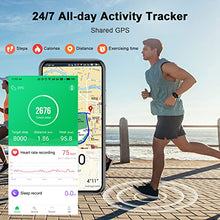 Load image into Gallery viewer, Smart Watch Men Women, 1.69" Fitness Tracker with Sleep/Heart Rate Monitor, Calorie/Step Counter Fitness Watch 24 Sports Modes, Shared GPS Smartwatch, I-PX68 Waterpoof Activity Tracker for Android iOS
