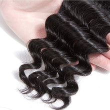 Load image into Gallery viewer, Women&#39;s Hair Extension Hair Bundles Brazilian Loose Deep Wave 3 Bundle Deals Non Remy Human Hair Weave Extension Natural Black Hair Extension 3pcs (Length : 26 26 28)
