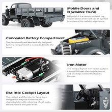 Load image into Gallery viewer, VanFty Rc Cars Rc Military Truck Off-Road Crawler Rc Trucks, 6WD Tracked Off-Road Toys 2.4GHz Radio Controlled Cars 1/16 Proportion Remote Control Army Truck For Boys Kids Adults
