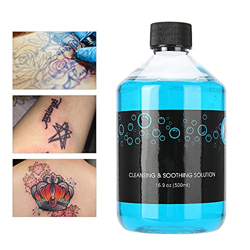 Tattoo Wash Cleaning Soap, 500ml High Enrichment Tattoo Aftercare Solution Cleaning Process Liquid Soap Tattooing Supply Suitable for All People