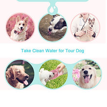 Load image into Gallery viewer, Dog Water Bottle, Portable Dogs Travel Water Bottle, Pets Feeder for Pet Walking Travelling Drinking (12 oz, Pink)
