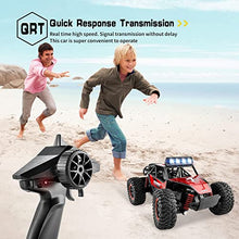 Load image into Gallery viewer, BEZGAR 17S Toy Grade 1:20 Scale Remote Control Car, 2WD High Speed 20 Km/h All Terrains Electric Toy Off Road RC Monster Vehicle Truck Crawler with Rechargeable Battery for Boys Girls Kids and Adults
