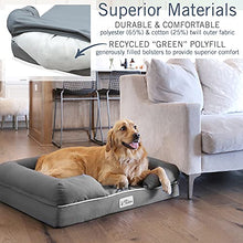 Load image into Gallery viewer, PetFusion Large Dog w/Solid 10 cm Memory Foam, Waterproof liner, YKK premium zippers. Breathable cotton blend, removable &amp; easy to clean. (Replacement covers &amp; blankets also avail)
