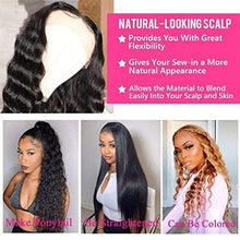 Load image into Gallery viewer, Wigs 10-30 Inch Malaysian Loose Deep Wave Wig 13x4 Lace Front Human Hair Wigs for Black Women 180% Density Remy 4x4 Lace Closure Curly Wig Wig (Color : 4x4 Wig, Stretched Length : 28inch(70cm))
