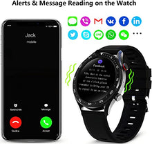Load image into Gallery viewer, BRIBEJAT BT2 Smart Watch for Men Compatible with iPhone Huawei Samsung Android Phones (Dial/Answer Call) Built-in MP3 Player, IP68 Fitness Tracker, HR/Sleep Monitor, Black
