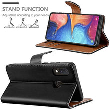 Load image into Gallery viewer, For Samsung Galaxy A20e Case Wallet Book [Stand View] Card Case Cover Magnetic Closure [Kickstand] Full Protection Premium Leather Folio Case Compatible with Samsung Galaxy A20E Phone Cover (Black)
