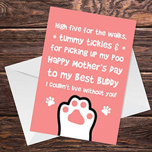 Load image into Gallery viewer, Red Ocean Funny Mothers Day Card From The Dog Novelty Mother's Day Card For Mum Mummy
