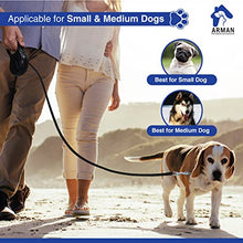 Load image into Gallery viewer, Dento Care Arman Retractable Dog Lead with Anti-slip Handle, Tangle Free Leads for Medium Dogs, 3m Strong Zinc Alloy Hook, Switch, Pet Walking Leash Dogs/Cats
