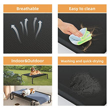 Load image into Gallery viewer, FAYDUDU Elevated Dog Bed Portable Raised Dog Beds with Washable and Breathable Mesh Large Dog Bed Lifted for Indoor and Outdoor Use (L, Black)
