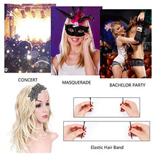 Load image into Gallery viewer, 1920s Flapper Headband - Pearls Leaf Headpiece Crystal Vintage 1920 Accessories For Women Gatsby Halloween Theme Party, Black-2, M
