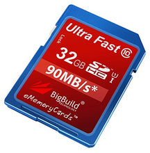 Load image into Gallery viewer, BigBuild Technology 32GB Ultra Fast 90MB/s Memory Card for Canon Digital IXUS 185 camera, Class 10 SD SDHC
