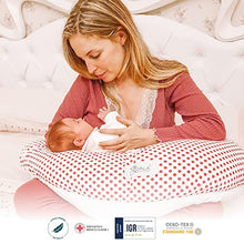 Load image into Gallery viewer, Koala Babycare Pregnancy Pillow and Nursing Pillow – Multifunctional Maternity Pillow for Sleeping and Breastfeeding – Full Body Pillow for Pregnant Women - Koala Hugs Plus (White - Red)

