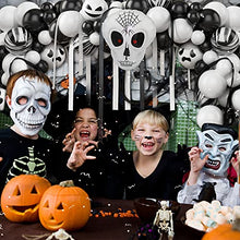 Load image into Gallery viewer, Halloween Balloon Arch Kit, Halloween Party Decorations Balloon Garland Arch Kit, White and Black Balloon Arch Kit for Halloween Party Indoor Outdoor
