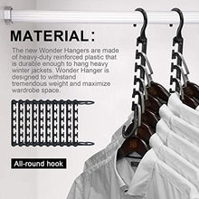 Load image into Gallery viewer, AOLIGEI 20pcs Clothes Hangers Space Saving, Wardrobe Hangers Organisers Non Slip Magic Hangers Closet 9.5&quot; x 4&quot;
