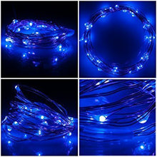 Load image into Gallery viewer, LED Blue Fairy Lights Battery Operated ITART Starry LED String Lights Silver Wire 20LEDs / 2M for Handcraft DIY Jellyfish Costume Halloween Christmas Bedroom Wedding Party Decorations Lights

