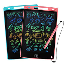 Load image into Gallery viewer, 2 Pack LCD Writing Tablet, Doodle Scribbler Pad 8.5 inch Colorful Screen Drawing Board Learning Gift for Kids, Educational Toys for 3-6 Years Old Boys &amp; Girls
