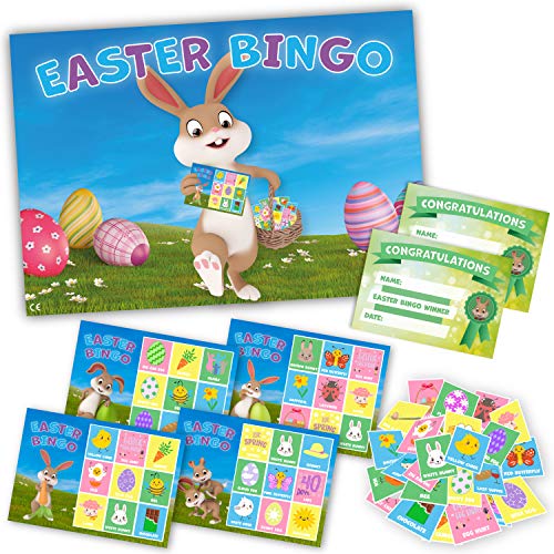 EASTER BINGO – Fun Easter Party Game – Play with family, kids, school children over the Easter Holidays – Up to 20 Players
