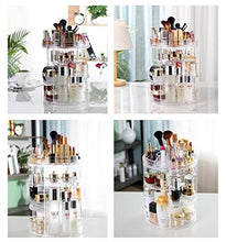 Load image into Gallery viewer, Makeup Organiser Rotating, 8 Layer Large Capacity 360 Degree Cosmetics Organiser, Spinning Make up Stand, Clear Skincare Makeup Carousel -Plus Size

