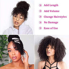 Load image into Gallery viewer, Ms Taj Afro Kinky Curly Clip in Hair Extensions 20 Inch Real Human Hair 10pcs Clips in Human Hair Extensions for Black Women
