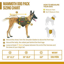 Load image into Gallery viewer, OneTigris Dog Pack Hound Travel Camping Hiking Backpack Saddle Bag Rucksack for Medium &amp; Large Dog (Ranger Green)
