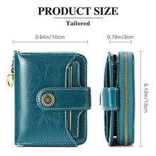 Load image into Gallery viewer, SENDEFN Purses for Women Genuine Leather Small Bifold Compact Womens Wallet with RFID Protection
